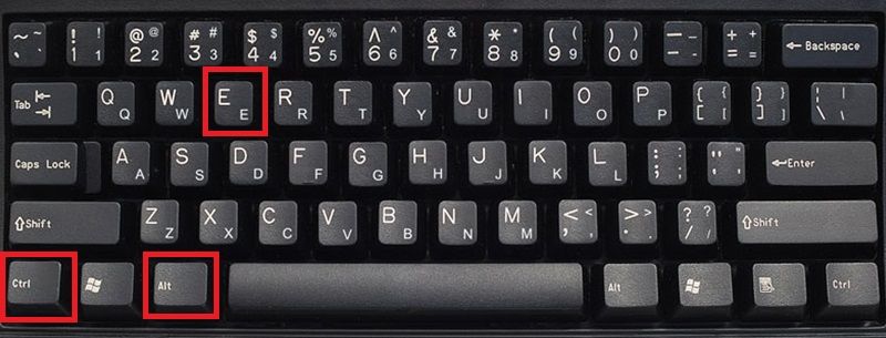 eur symbol keyboard