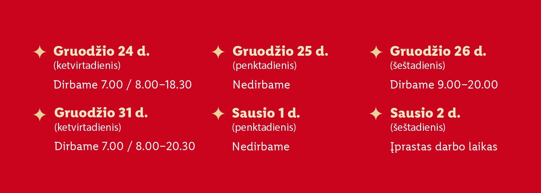 iki darbo laikas svenciu dienomis 2021