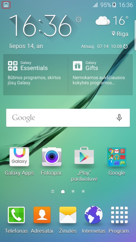 samsung ekrano nuotrauka seniems telefonams 2