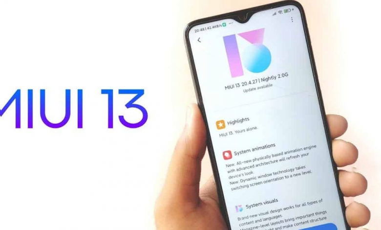 Xiaomi MIUI 13 isleidimo data