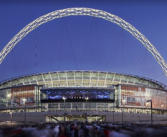 Wembley stadionas Londone, kur vyks futbolo varžybos