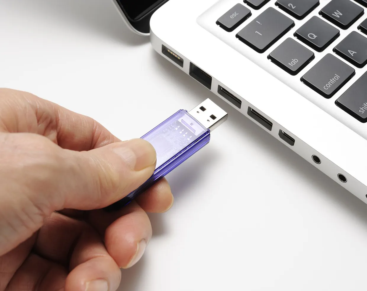 USB atmintinės naudojimas