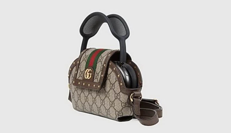 „Gucci“ pristatė „AirPods Max“ ausinių dėklą. Kaina šokiruoja 1 Gucci AirPods Max deklas