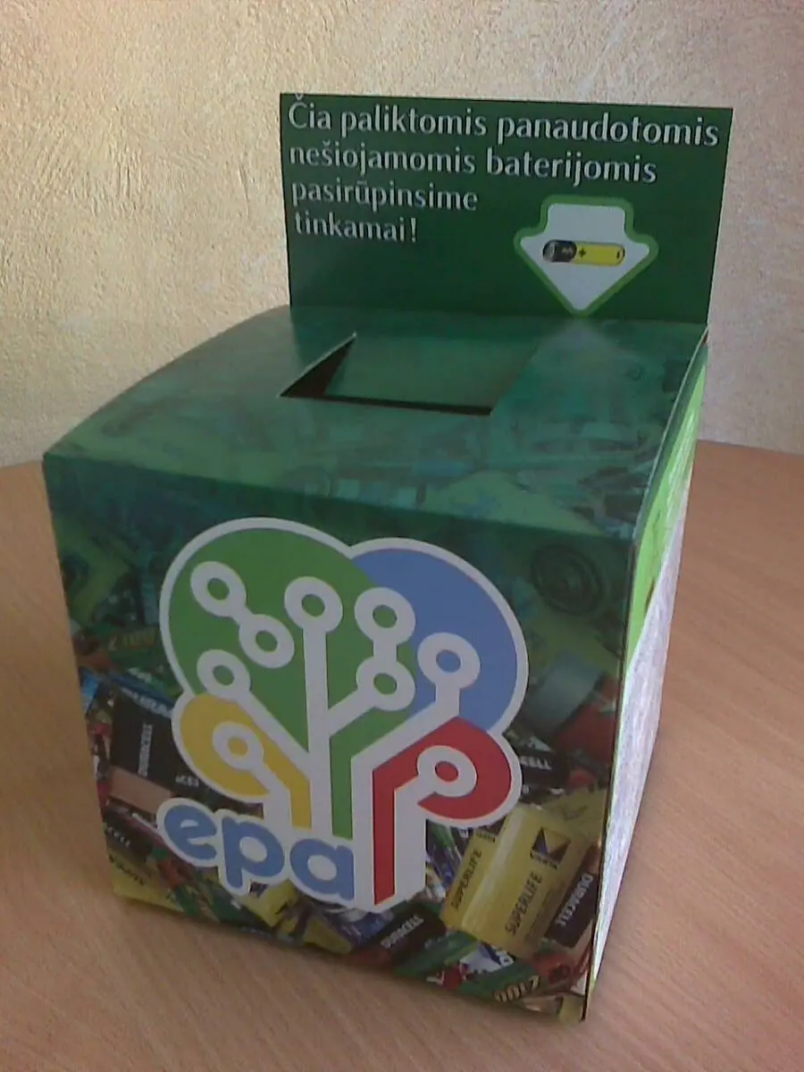 Dėžutės baterijoms surinkti