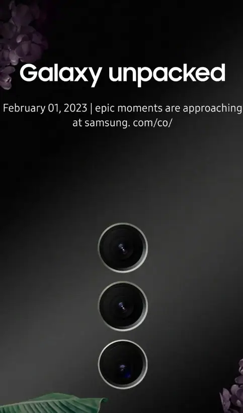Samsung Galaxy S23 pristatymo data