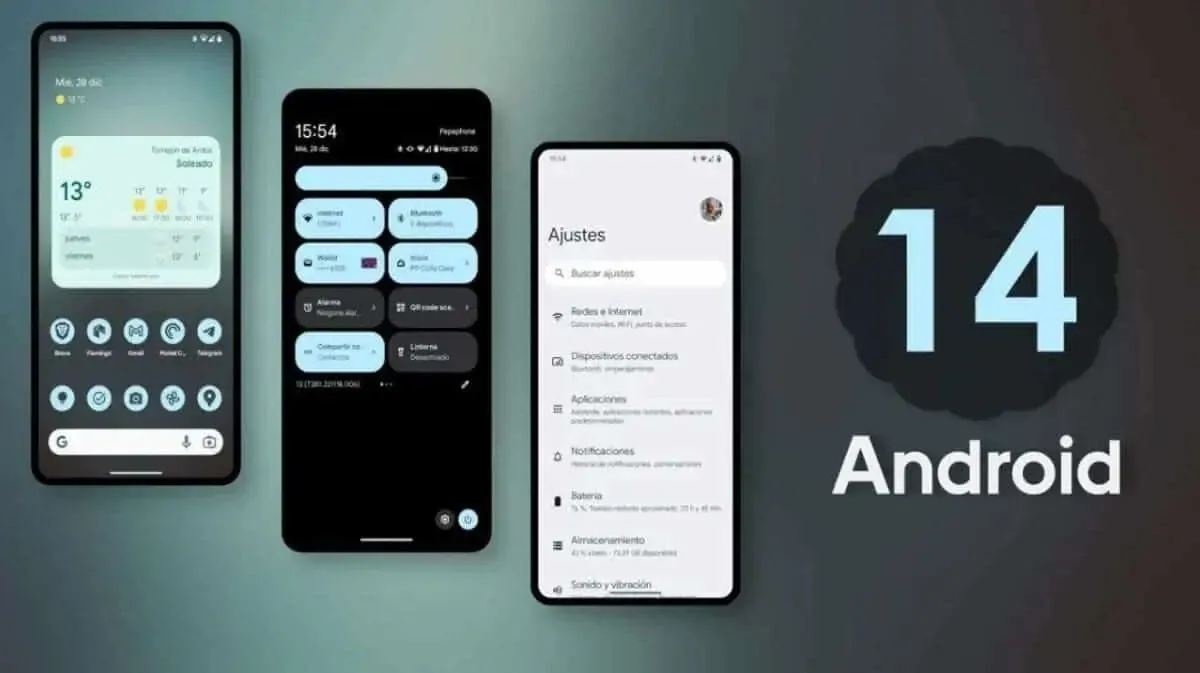 Android 14 naujausia Android OS