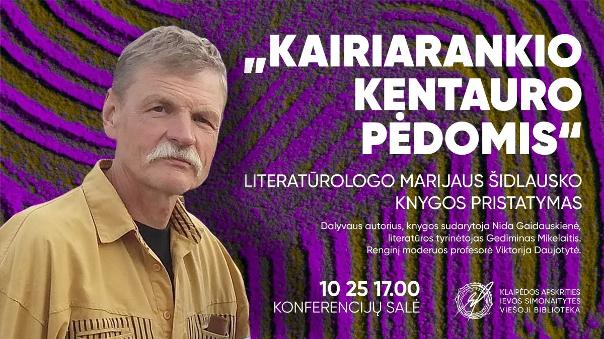 Marijaus Šidlausko knygos pristatymas