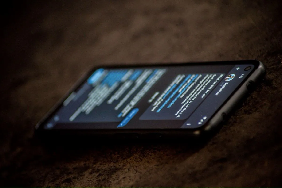 Telegram susirašinėjimas