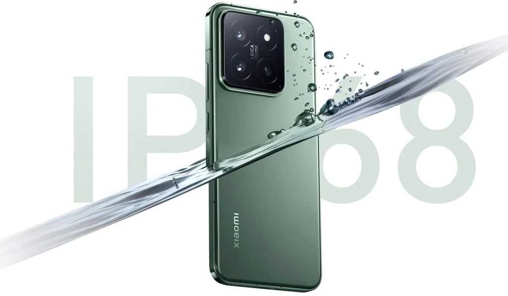 Xiaomi 14 IP68 atsparumas 