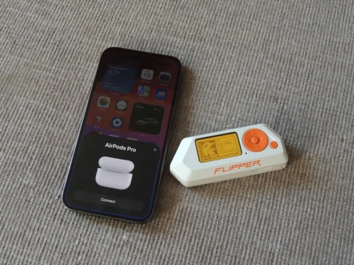 Apple ir flipper zero įrenginys