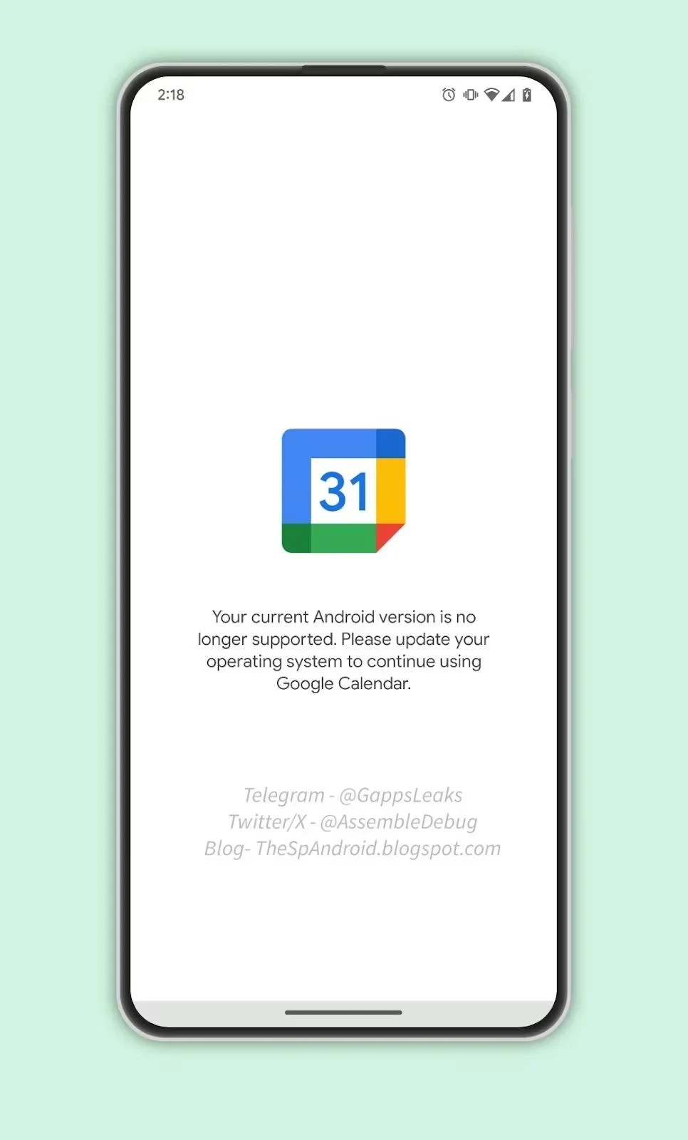 Google kalendorius nebeveiks kai kuriuose telefonuose