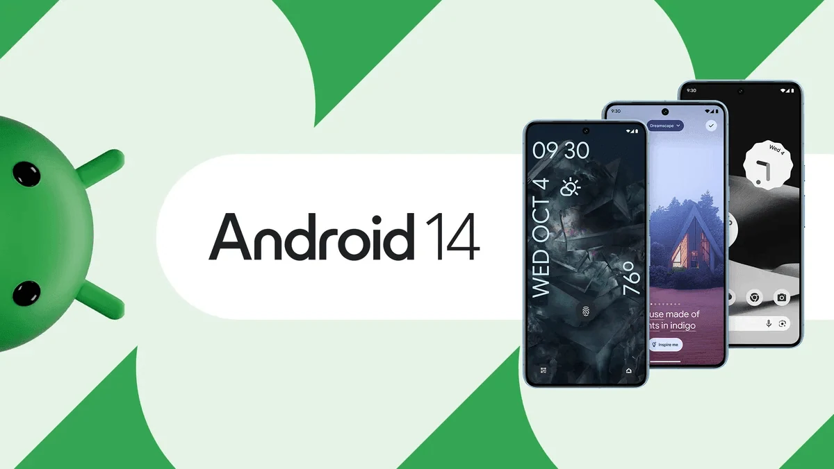 Naujausia Android 14 versija