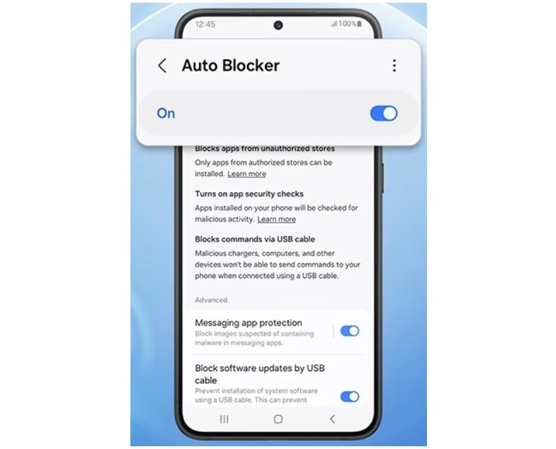 Samsung Galaxy Auto Blocker