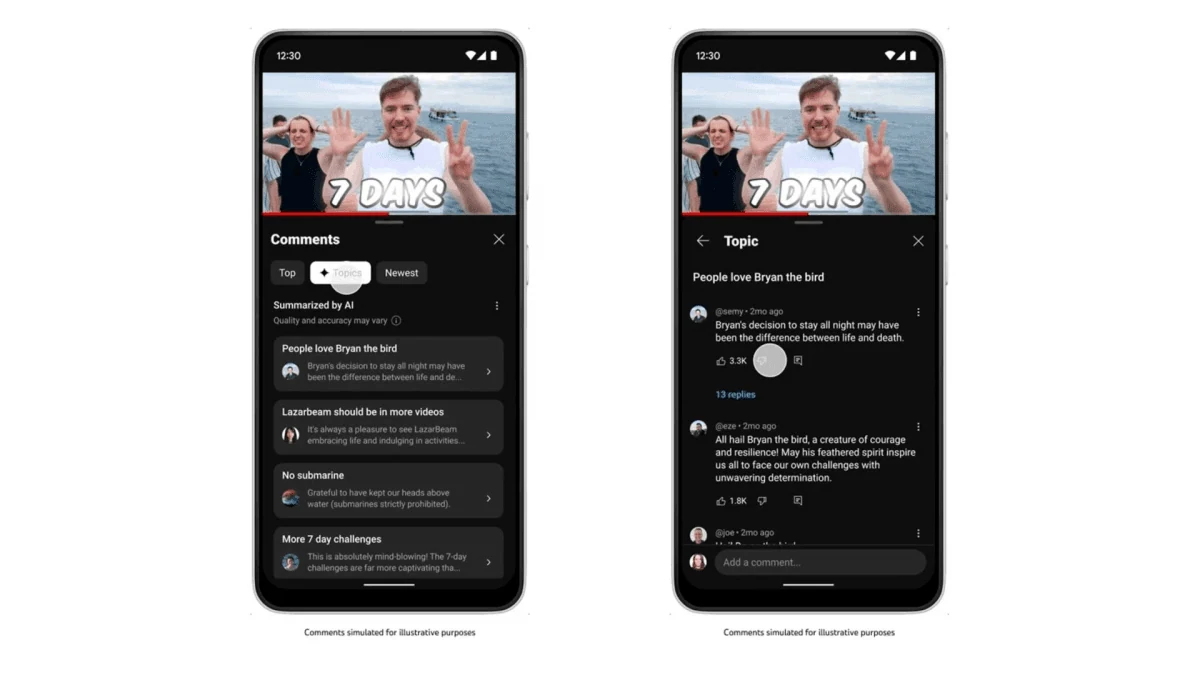 Youtube ir ai komentarai