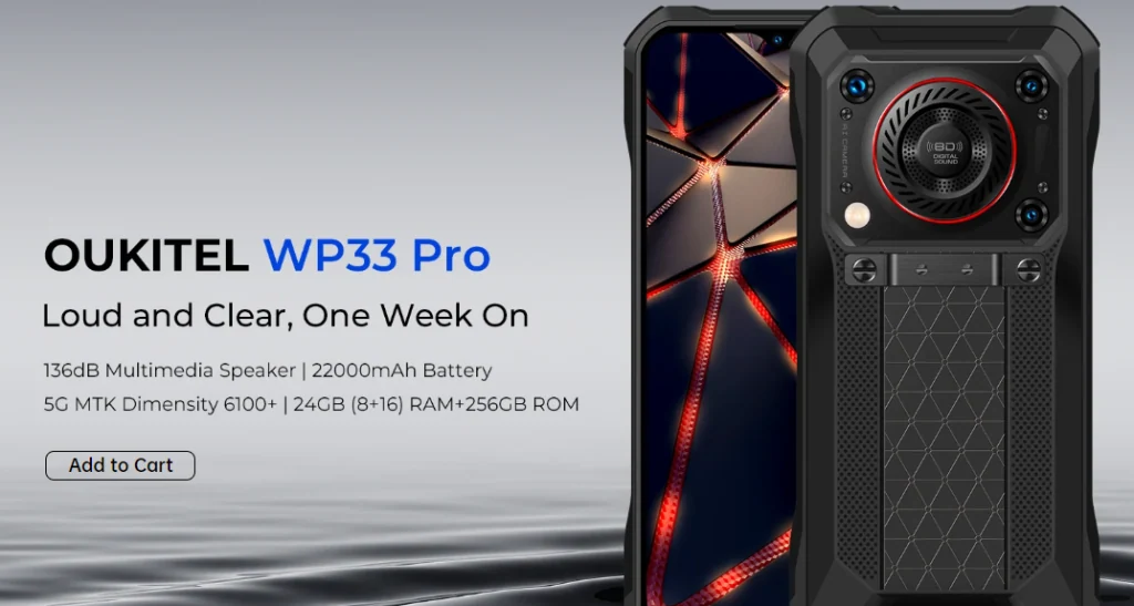 Oukitel WP33 Pro telefonas