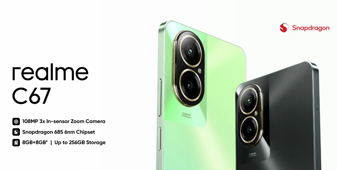 Realme C67 4G specifikacijos