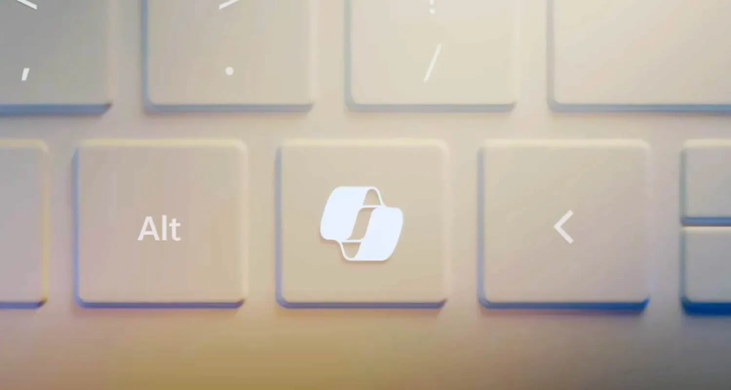 Copilot mygtukas klaviatūroje