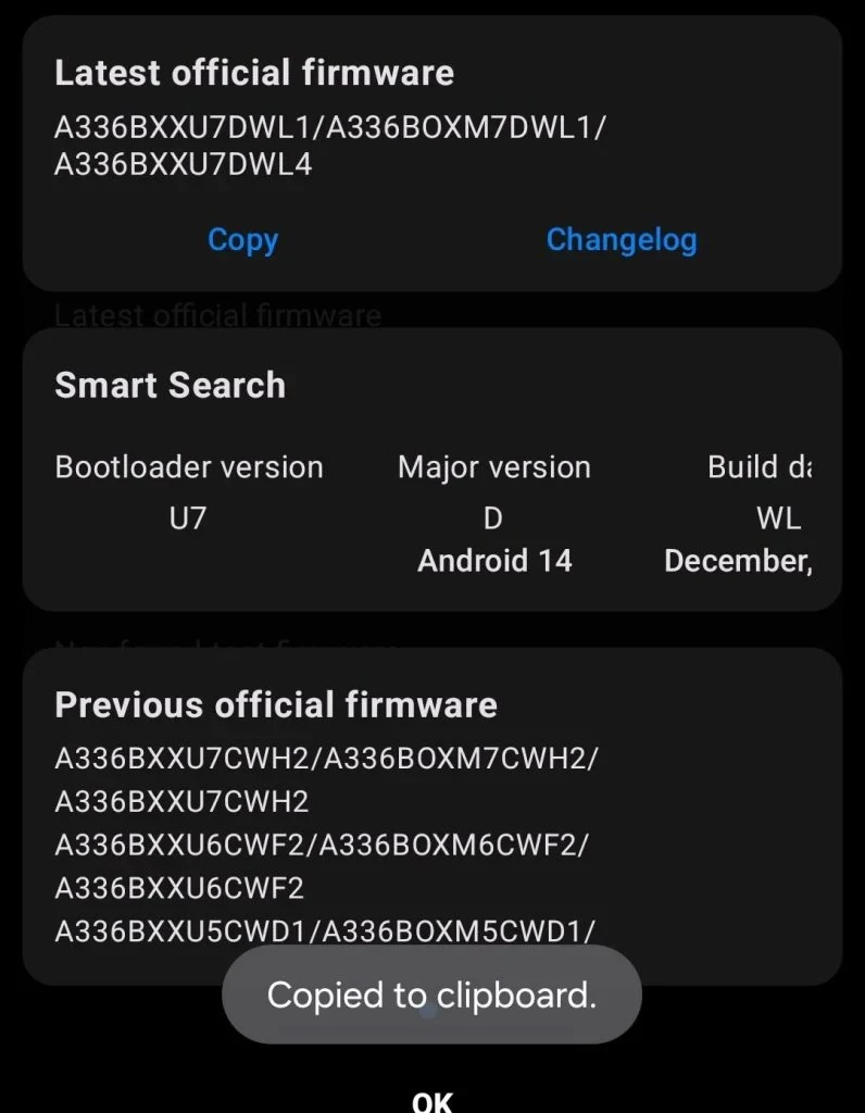 Galaxy A33 5G Android 14 OneUI 6.0