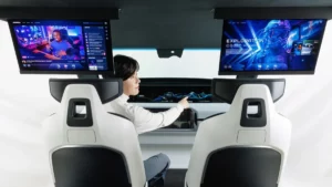 LG ekranų koncepcijos automobiliuose