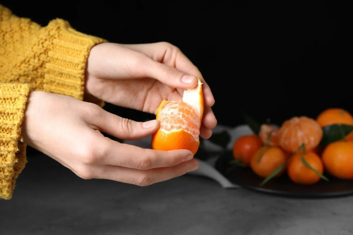 Mandarinų žievelė namų kvapams