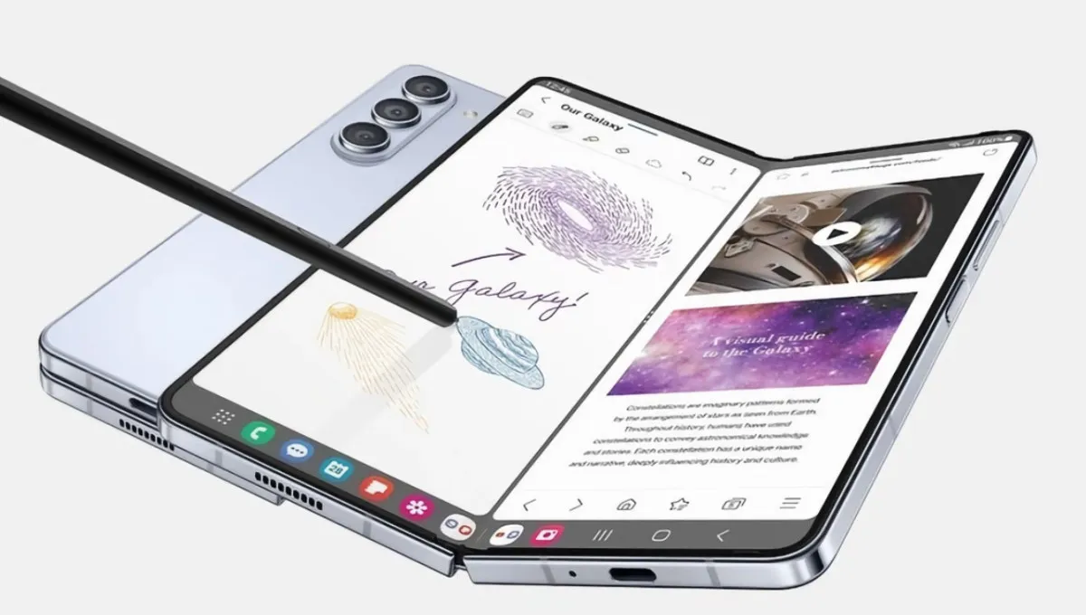 Galaxy Z Fold 6 su titano rėmeliu
