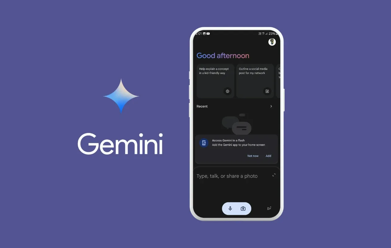"Gemini" atsiras "Android" sistemoje