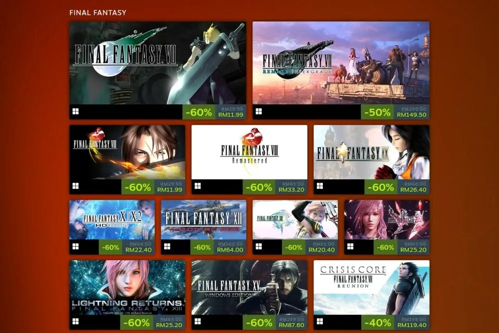 Išpardavimai Steam platformoje
