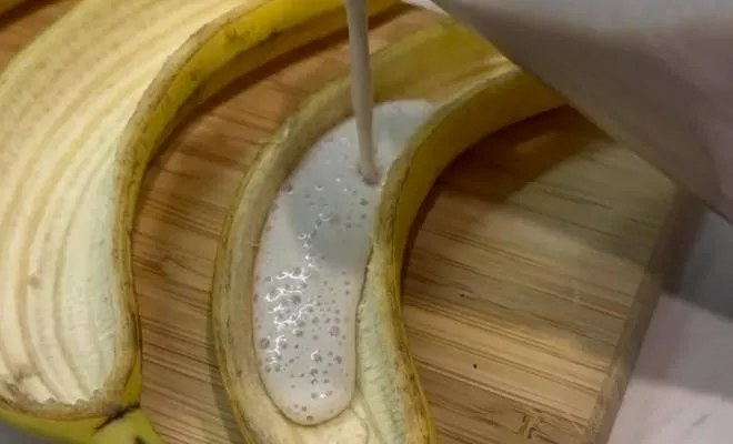Bananų deserto ruošimas