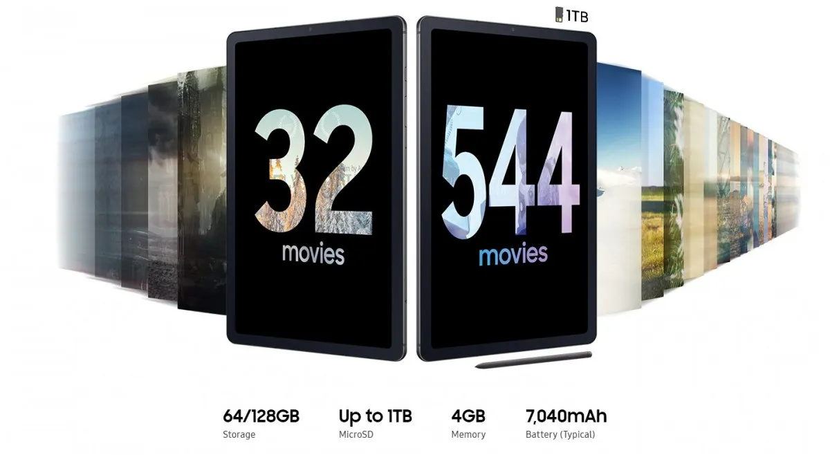 Galaxy Tab S6 Lite specifikacijos