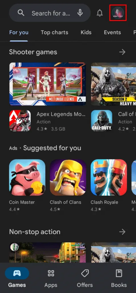 Google Play Store Facebook atnaujinimas