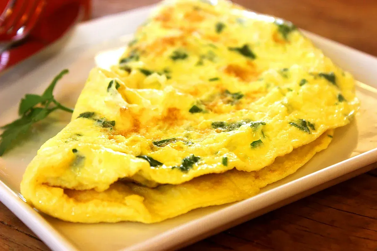 Skanus omletas pusryčiams