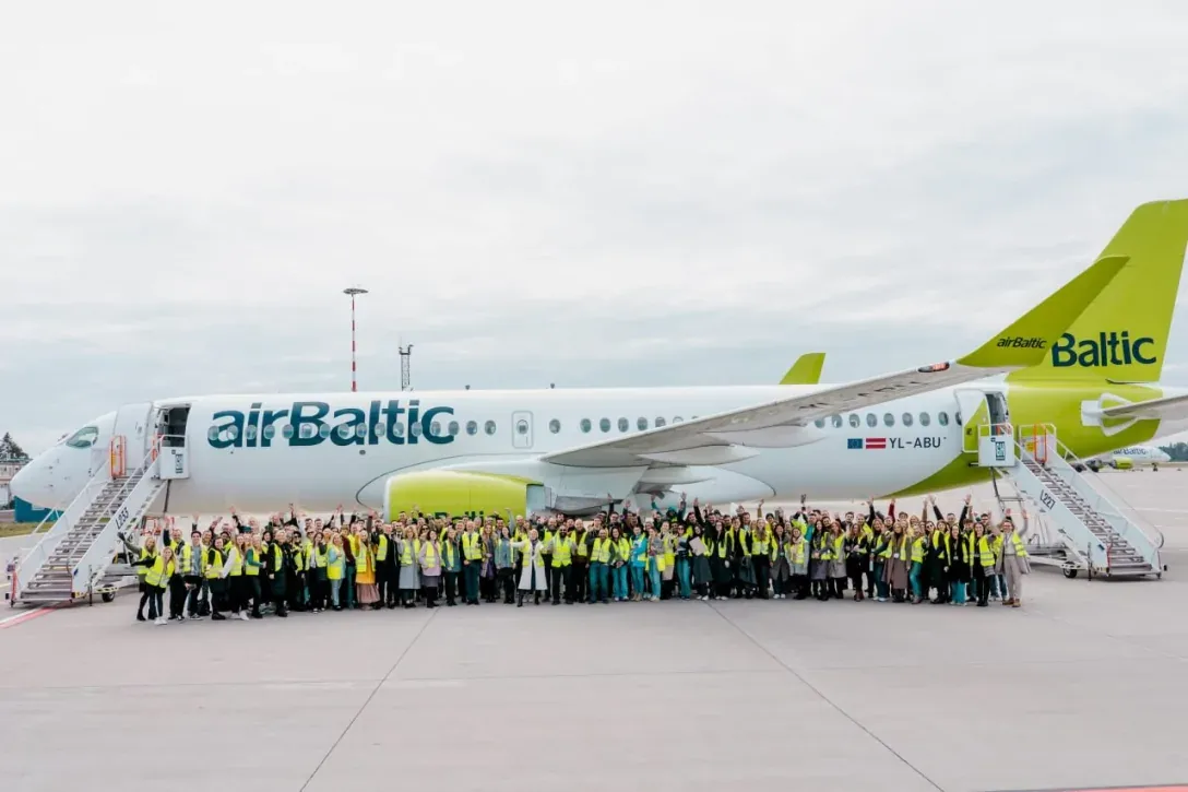 Airbaltic išbandytas elono musko internetas