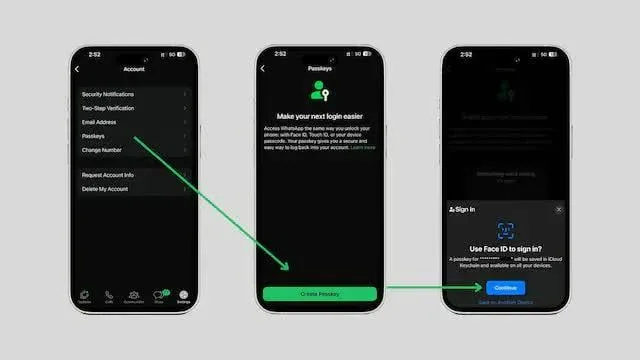 WhatsApp prisijungimas be slaptažodžio