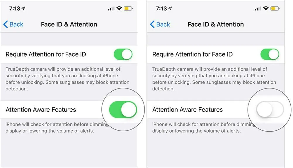 Kaip išjungti iPhone Face ID