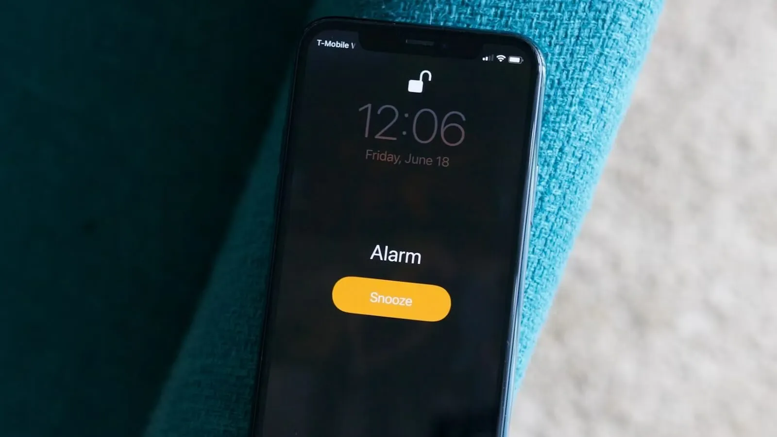 IPhone žadintuvas sugedo