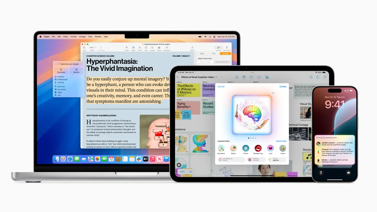 Apple Intelligence Dirbtinis intelektas