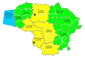 Miškų gaisringumas birželio 27