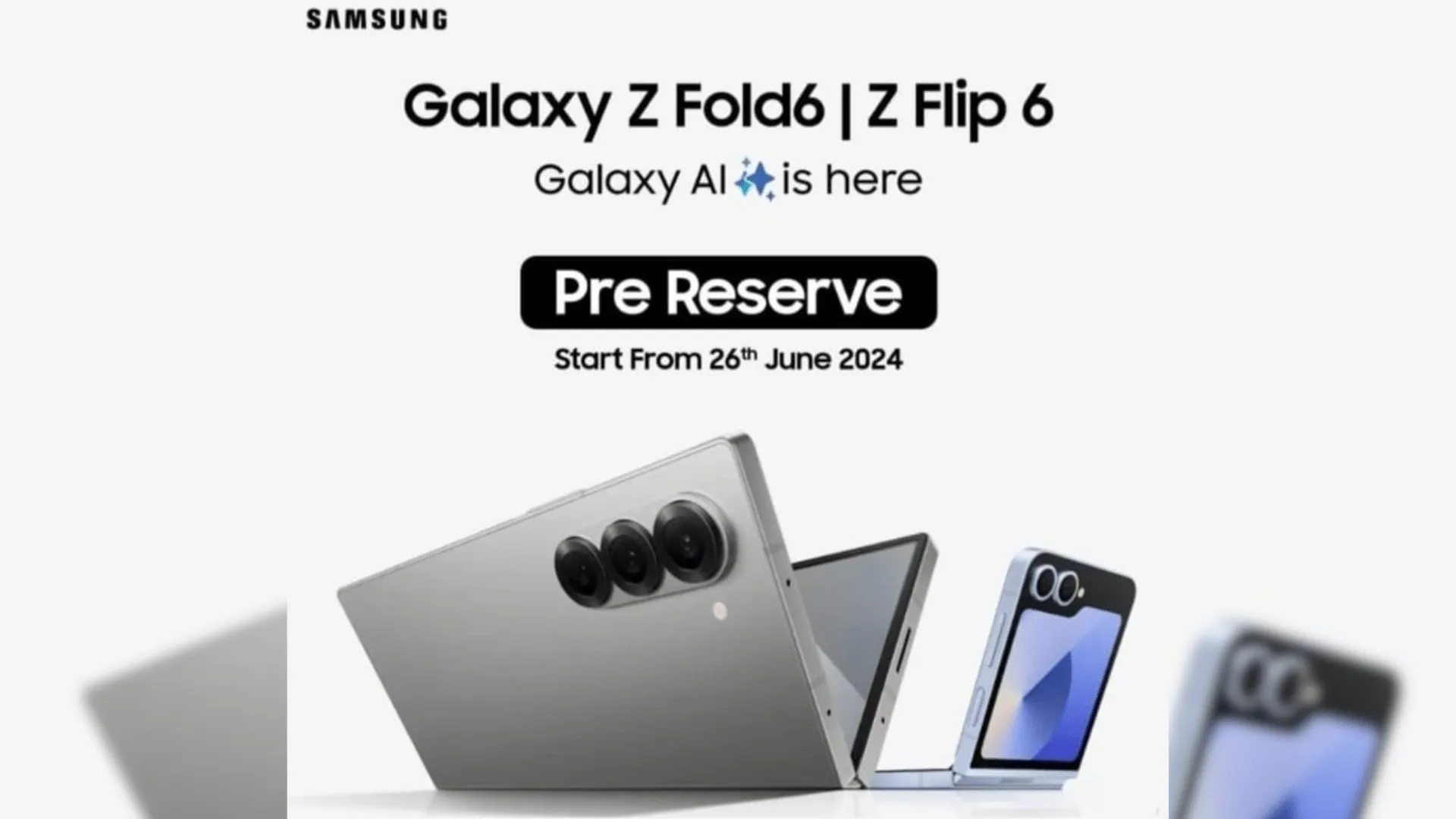 Samsung Galaxy Z Fold6 ir Flip6 išankstiniai užsakymai
