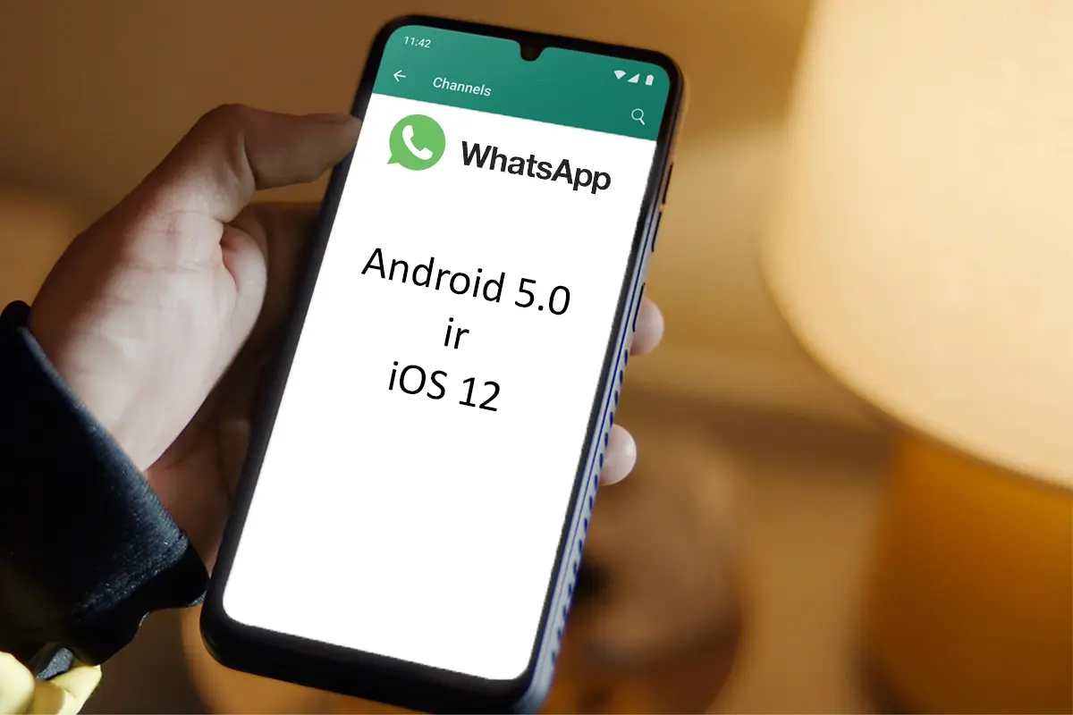 WhatsApp nebepalaikys įrenginių su Android 5.0 ir iOS 12