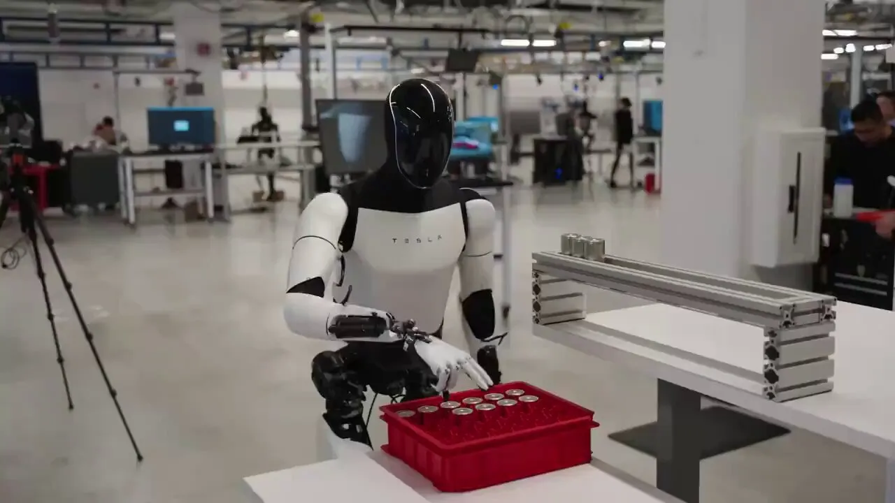 Tesla robotai
