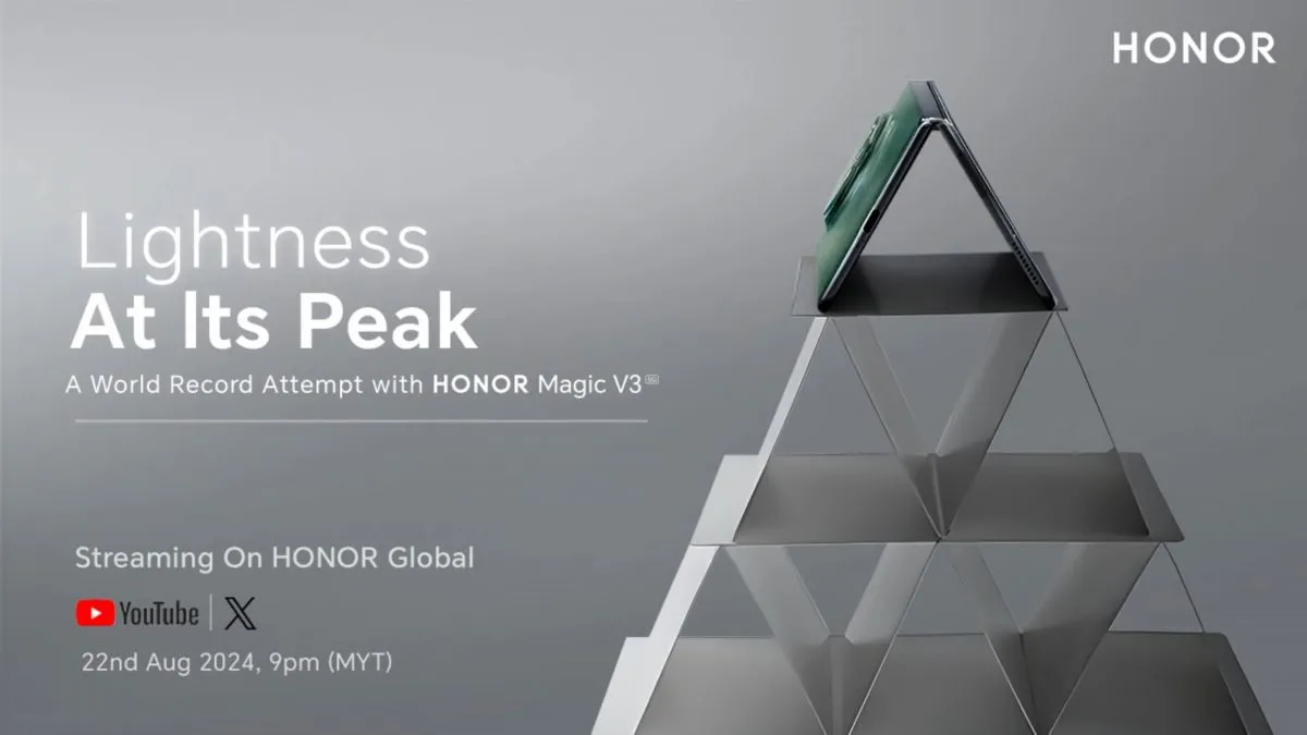 HONOR Magic V3 dalyvaus rekorde