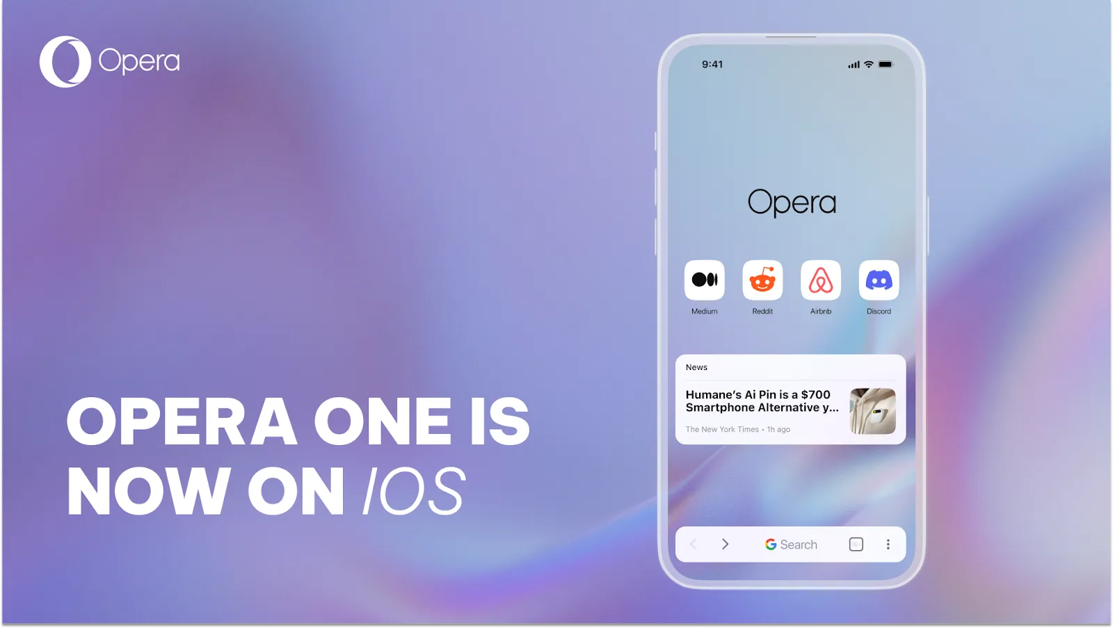 Naujoji Opera skirta iOS