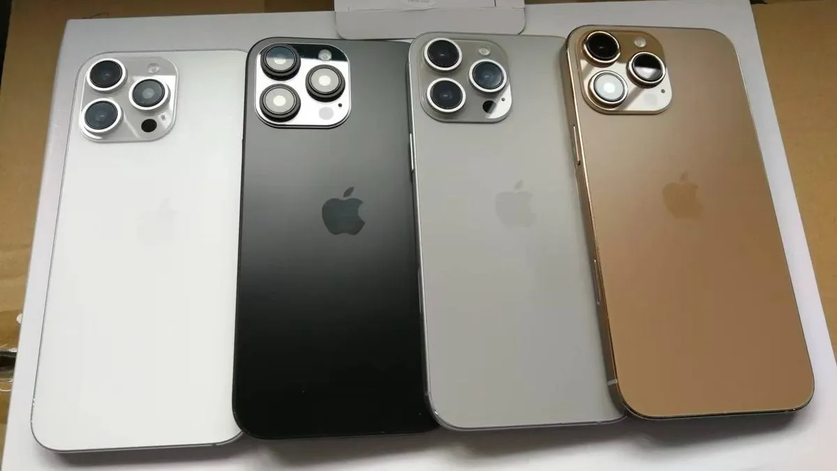 iPhone 16 Pro bronzinės spalvos
