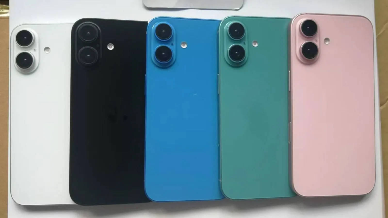 iPhone 16 spalvų paletė