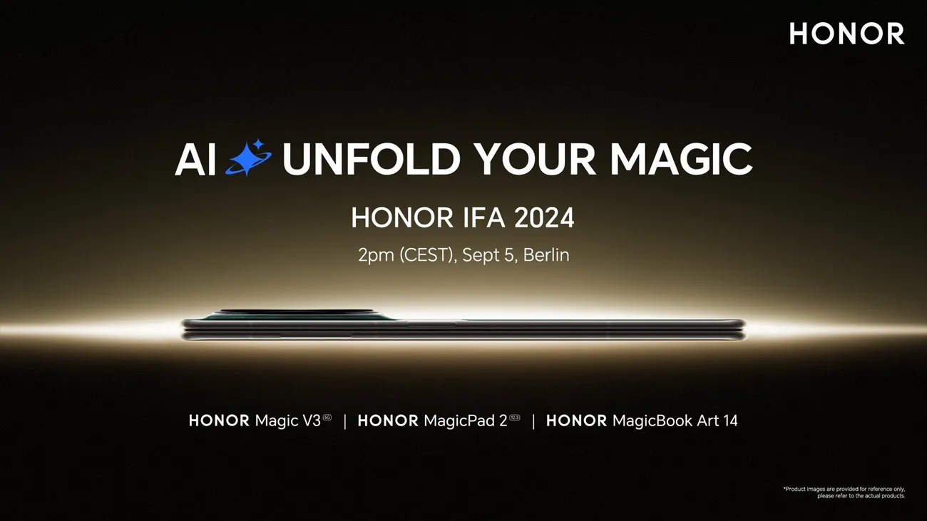 „Honor Magic V3“, „MagicPad 2“ ir „MagicBook Art 14“ debiutas