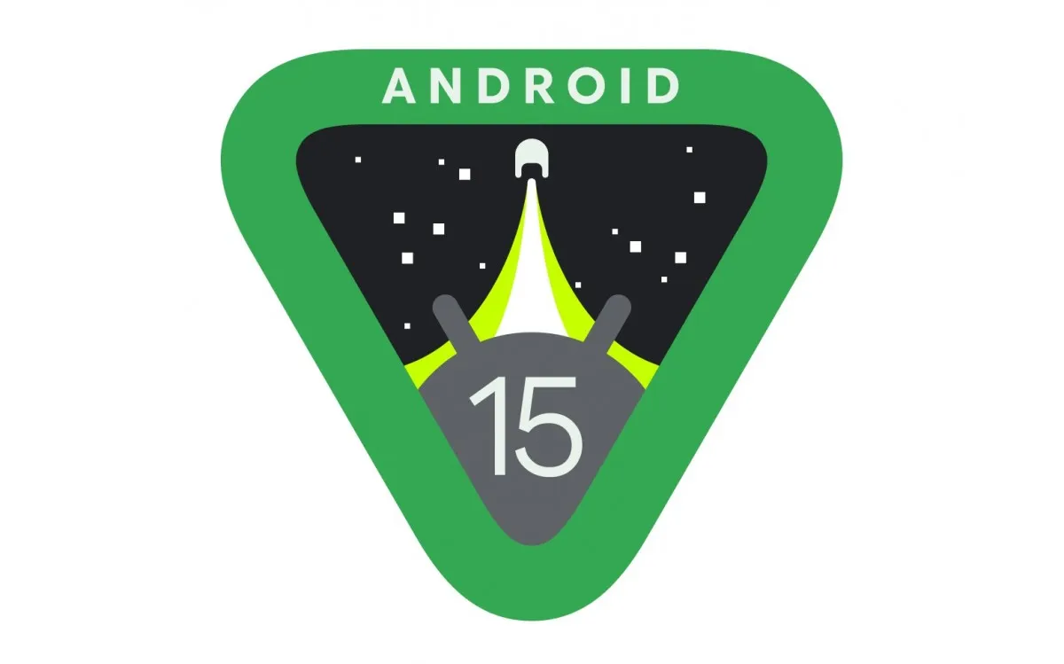 Android 15 logotipas