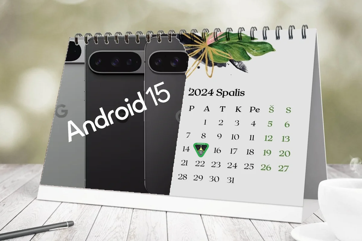 Android 15 spalio 15 dieną