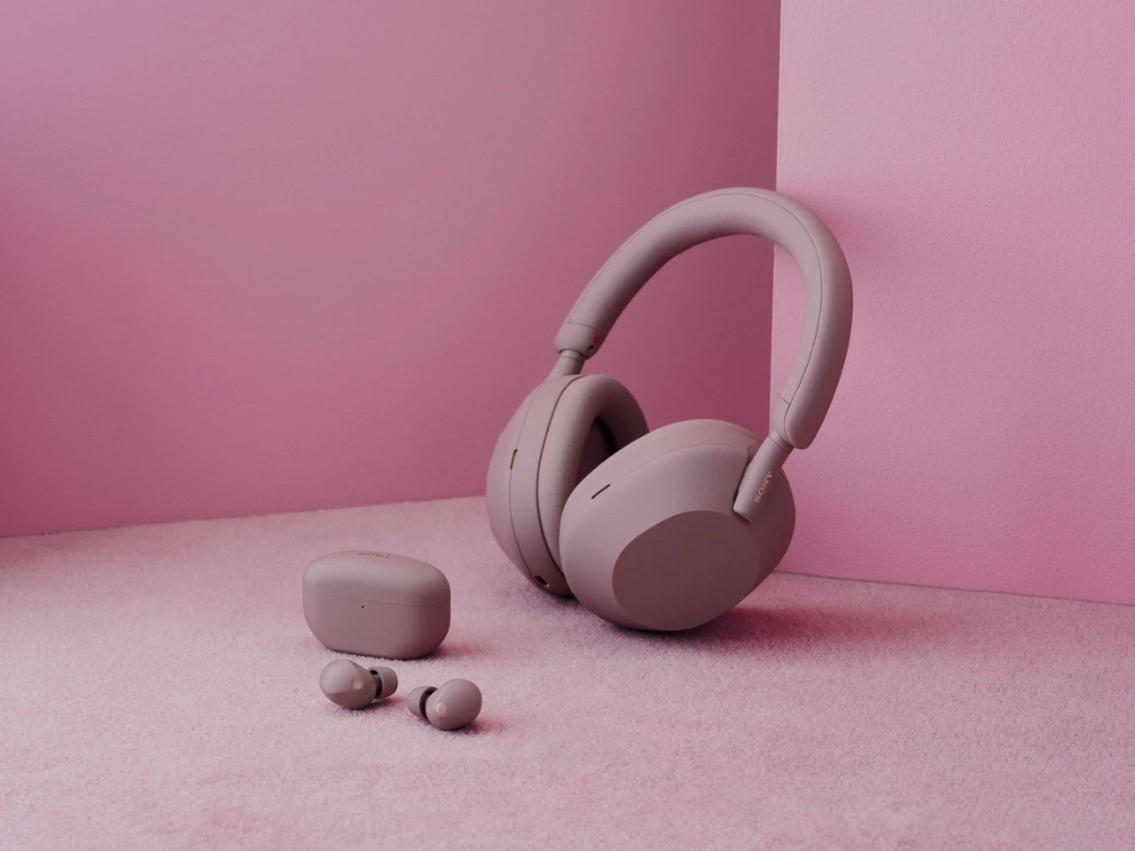 WF-1000XM5 SmokyPink Pair