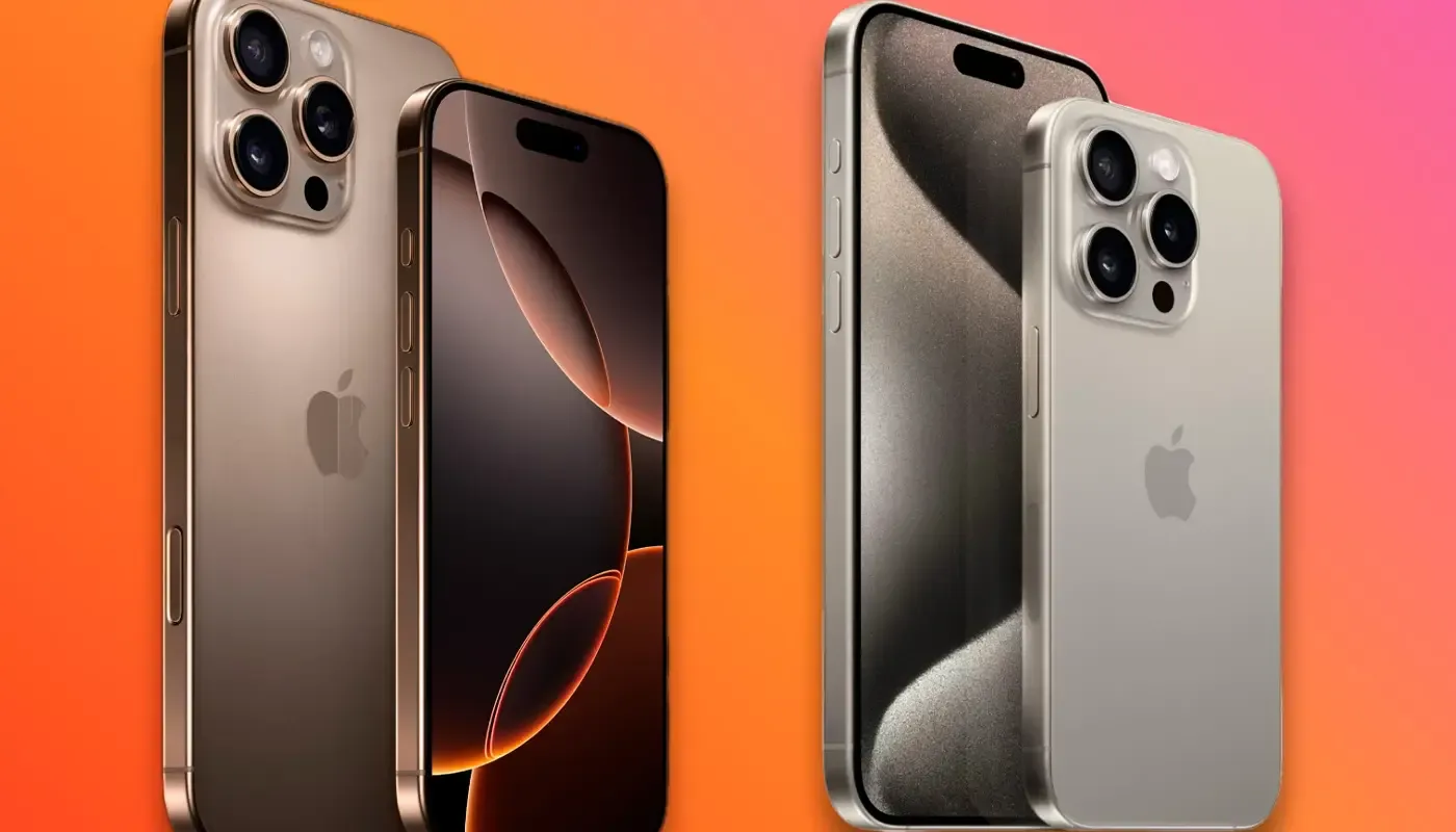iPhone 15 Pro ir iPhone 16 Pro palyginimas