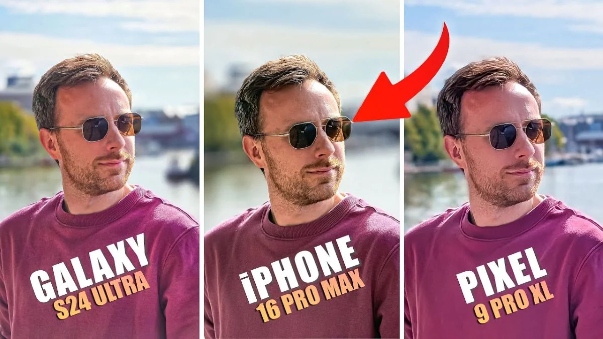 „iPhone 16 Pro Max“, „Samsung Galaxy S24 Ultra“ ir „Google Pixel 9 Pro XL“ kamerų palyginimas
